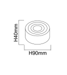 Hermetic ceiling luminaires - Orlicki Design Rullo Gold Mini IP44 Gold OR85303 - product 5