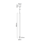 Pendant tube lamps - Orlicki Design Q I Bianco / Gold 60 Gold + White OR85174 - product 7