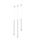 Pendant tube lamps - Orlicki Design Q I Bianco / Rose Gold 50 Rose Gold + White OR85198 - product 5