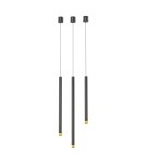 Pendant tube lamps - Orlicki Design Q I Nero / Gold 40 Gold + Black OR85105 - product 3