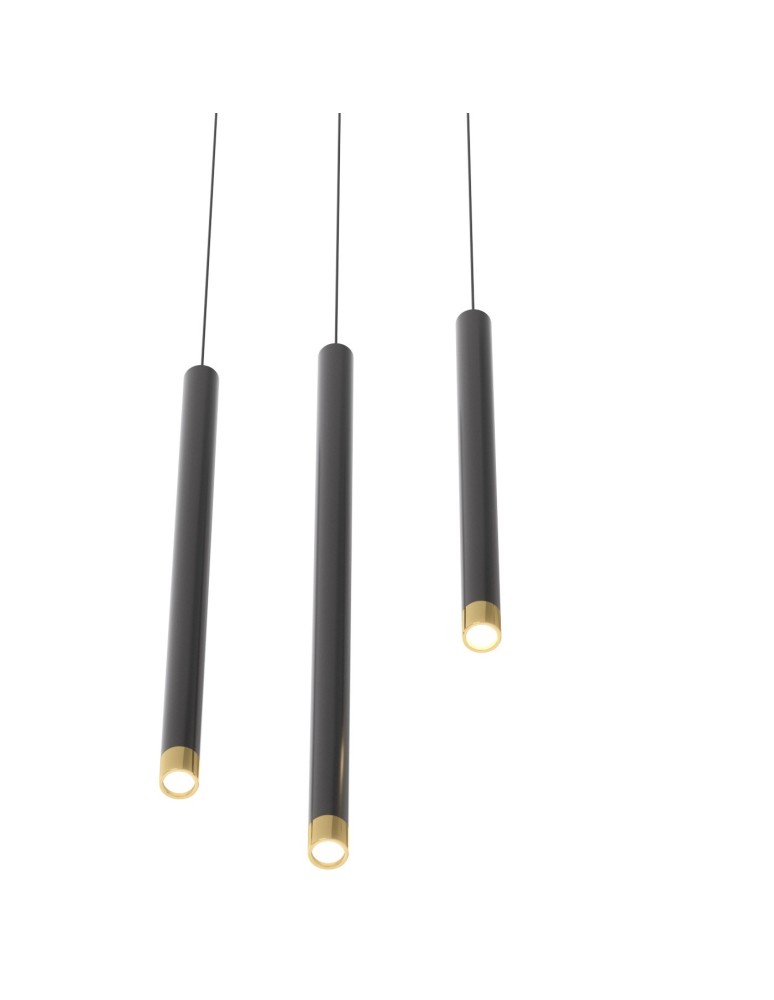 Pendant tube lamps - Orlicki Design Q I Nero / Gold 40 Gold + Black OR85105 - product kolory-swiatla.pl 4