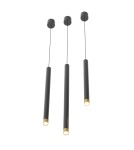Pendant tube lamps - Orlicki Design Q I Nero / Gold 40 Gold + Black OR85105 - product 5
