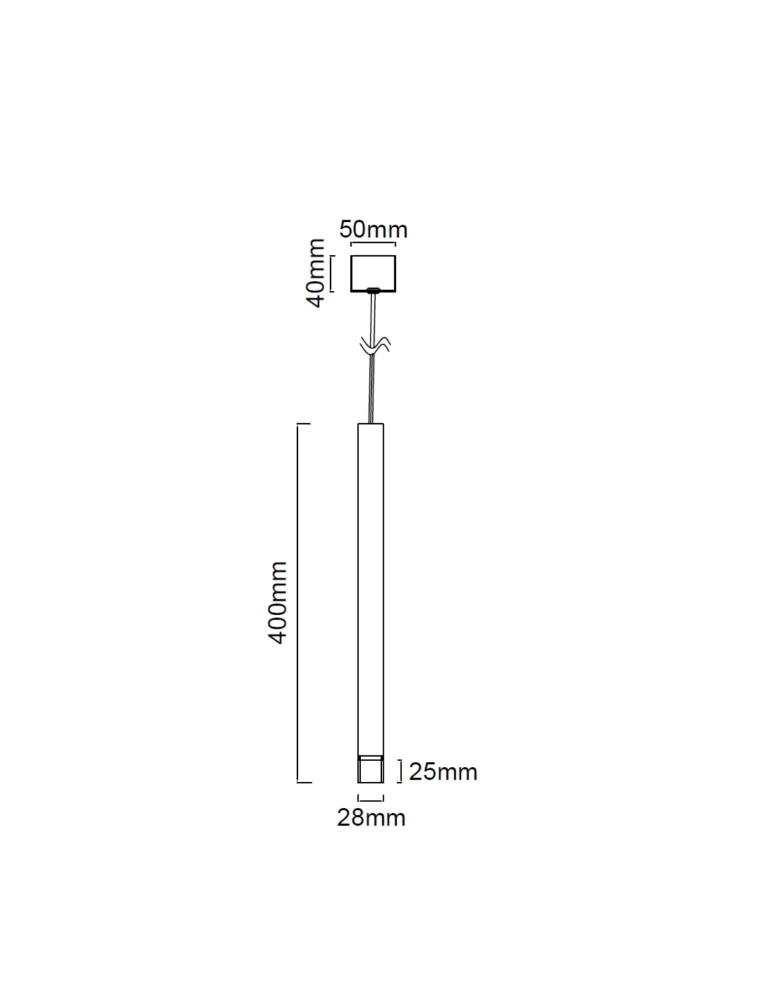 Pendant tube lamps - Orlicki Design Q I Nero / Gold 40 Gold + Black OR85105 - product kolory-swiatla.pl 6