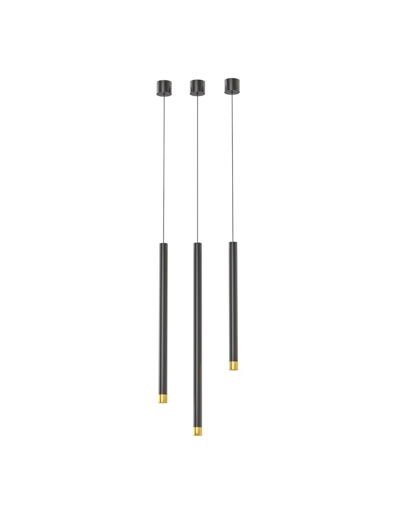 Pendant tube lamps - Orlicki Design Q I Nero / Gold 50 Gold + Black OR85112 - product kolory-swiatla.pl 3