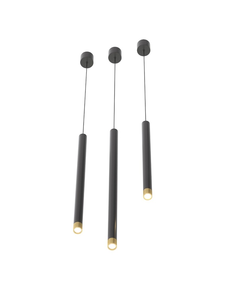 Pendant tube lamps - Orlicki Design Q I Nero / Gold 50 Gold + Black OR85112 - product kolory-swiatla.pl 5