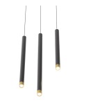 Pendant tube lamps - Orlicki Design Q I Nero / Gold 60 Gold + Black OR85129 - product 3
