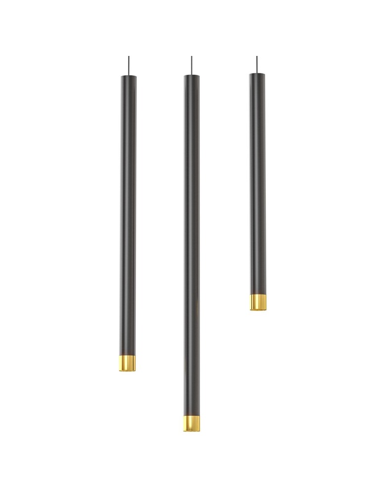 Pendant tube lamps - Orlicki Design Q I Nero / Gold 60 Gold + Black OR85129 - product kolory-swiatla.pl 5
