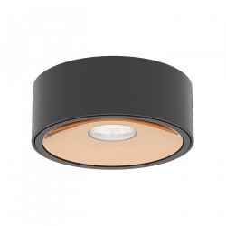 Orlicki Design Neo Nero Slim LED / Ufo Gold Czarny Matowy + Złoty OR83996
