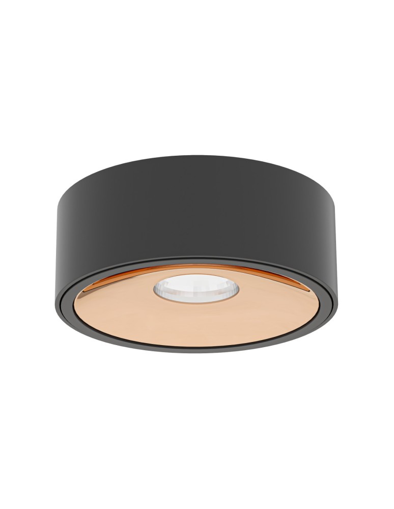 LED ceiling luminaires - Orlicki Design Neo Nero Slim LED / Ufo Gold Matte Black + Gold OR83996 - product kolory-swiatla.pl 1