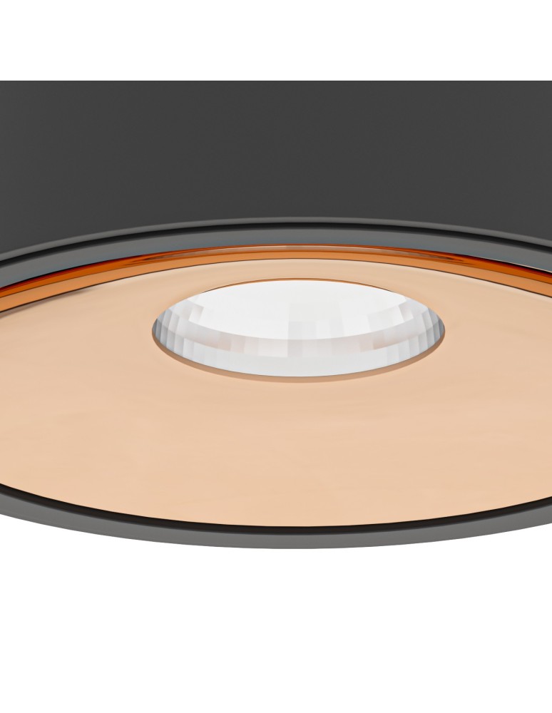 LED ceiling luminaires - Orlicki Design Neo Nero Slim LED / Ufo Gold Matte Black + Gold OR83996 - product kolory-swiatla.pl 2
