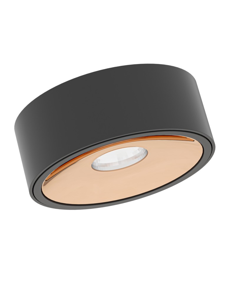LED ceiling luminaires - Orlicki Design Neo Nero Slim LED / Ufo Gold Matte Black + Gold OR83996 - product kolory-swiatla.pl 3