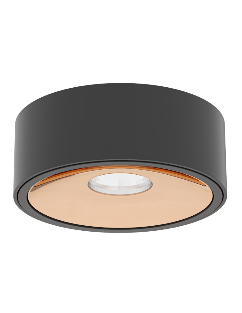 LED ceiling luminaires - Orlicki Design Neo Nero Slim LED / Ufo Gold Matte Black + Gold OR83996 - product kolory-swiatla.pl 4