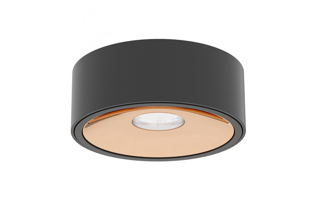 Orlicki Design Neo Nero Slim LED / Ufo Gold Czarny Matowy + Złoty OR83996