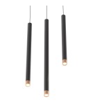 Pendant tube lamps - Orlicki Design Q I Nero / Rose Gold 50 Rose Gold + Black OR85143 - product 6