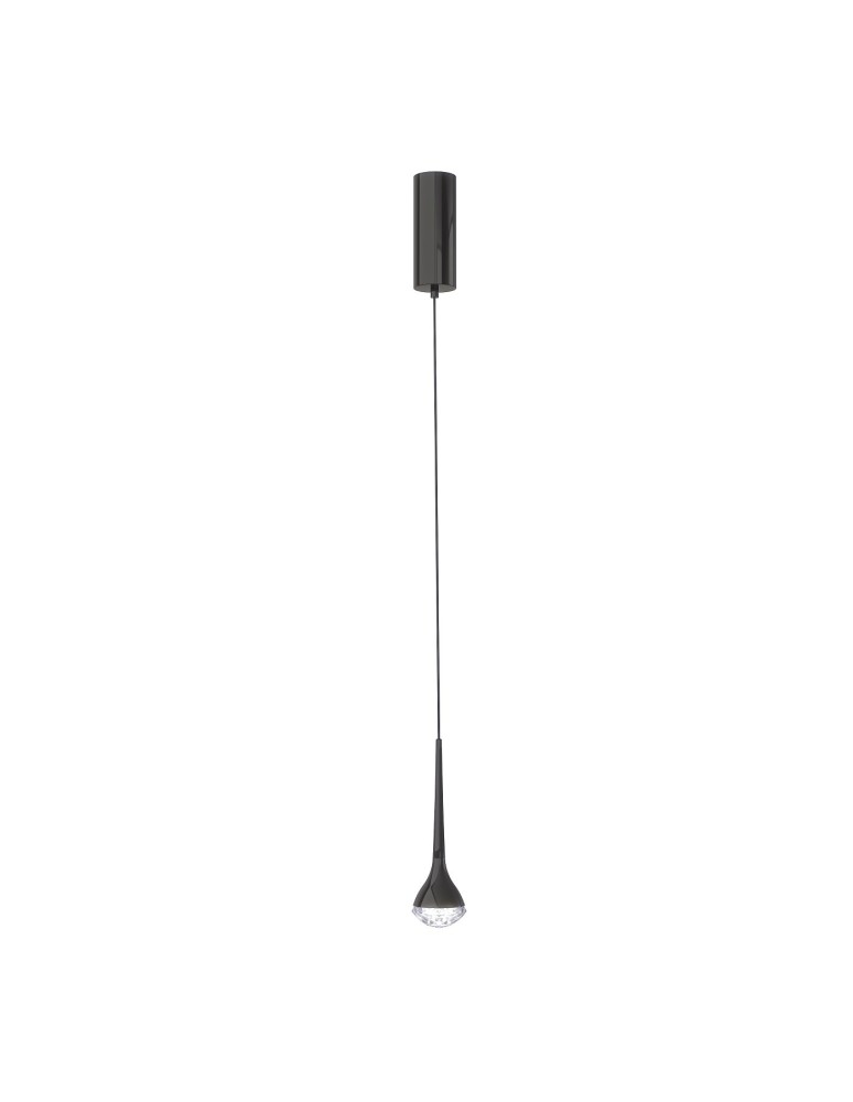 Single pendant lamps - Orlicki Design Crima Nero Gloss Black + Transparent OR84795 - product kolory-swiatla.pl 2