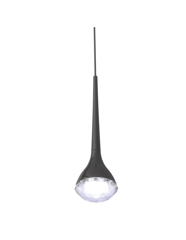 Single pendant lamps - Orlicki Design Crima Nero Gloss Black + Transparent OR84795 - product kolory-swiatla.pl 1