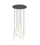 Pendant lamps spheres - Orlicki Design Ero XII Gold 60 Gold + White Opal OR85396 - product 5