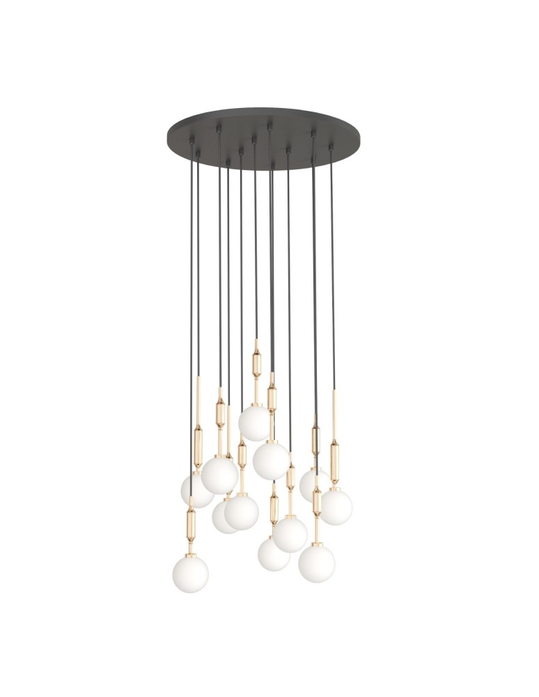 Pendant lamps spheres - Orlicki Design Ero XII Gold 60 Gold + White Opal OR85396 - product kolory-swiatla.pl 5