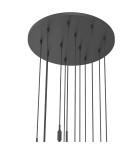 Pendant lamps spheres - Orlicki Design Ero XII Nero 60 White Opal + Black OR85402 - product 4