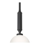 Pendant lamps spheres - Orlicki Design Ero I Nero C White Opal + Matte Black OR85044 - product 5