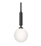 Pendant lamps spheres - Orlicki Design Ero I Nero C White Opal + Matte Black OR85044 - product 1