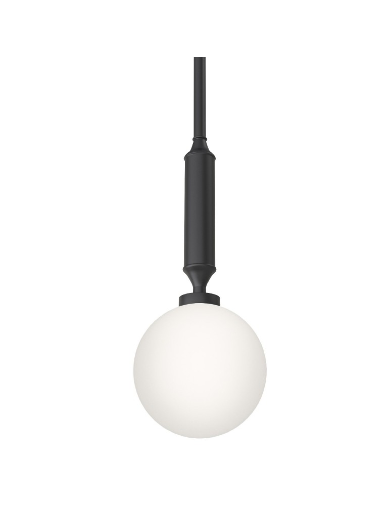 Pendant lamps spheres - Orlicki Design Ero I Nero C White Opal + Matte Black OR85044 - product kolory-swiatla.pl 1