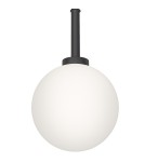 Pendant lamps spheres - Orlicki Design Ero I Nero C White Opal + Matte Black OR85044 - product 6