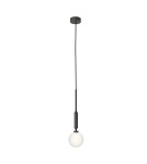Pendant lamps spheres - Orlicki Design Ero I Nero C White Opal + Matte Black OR85044 - product 2