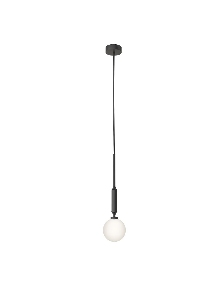 Pendant lamps spheres - Orlicki Design Ero I Nero C White Opal + Matte Black OR85044 - product kolory-swiatla.pl 2