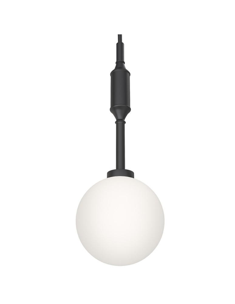 Pendant lamps spheres - Orlicki Design Ero I Nero B White Opal + Matte Black OR85037 - product kolory-swiatla.pl 1