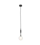 Pendant lamps spheres - Orlicki Design Ero I Nero B White Opal + Matte Black OR85037 - product 2