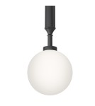 Pendant lamps spheres - Orlicki Design Ero I Nero A White Opal + Matte Black OR85020 - product 5