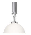 Pendant lamps spheres - Orlicki Design Ero I Cromo A White Opal + Chrome OR84962 - product 5