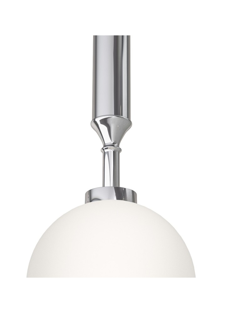 Pendant lamps spheres - Orlicki Design Ero I Cromo A White Opal + Chrome OR84962 - product kolory-swiatla.pl 5
