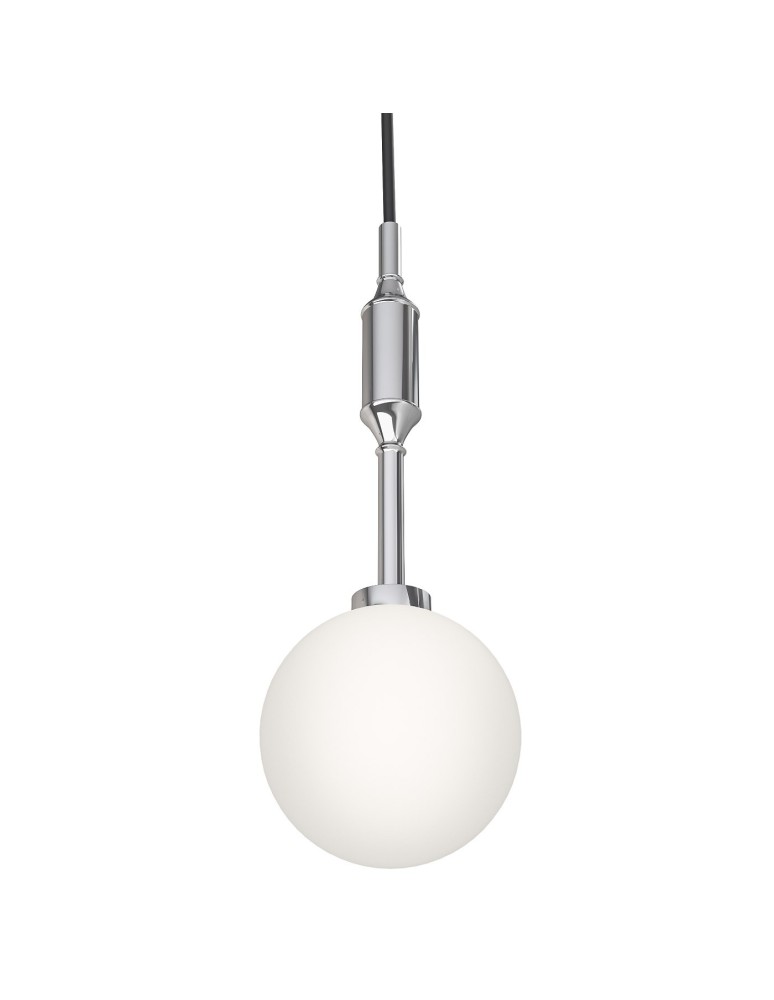 Pendant lamps spheres - Orlicki Design Ero I Cromo B White Opal + Chrome OR84979 - product kolory-swiatla.pl 1