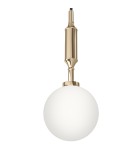 Pendant lamps spheres - Orlicki Design Ero I Gold A Gold + White Opal OR84993 - product 1