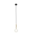 Pendant lamps spheres - Orlicki Design Ero I Gold A Gold + White Opal OR84993 - product 2