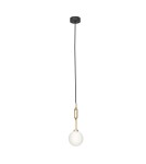 Pendant lamps spheres - Orlicki Design Ero I Gold B Gold + White Opal OR85006 - product 2