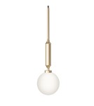 Pendant lamps spheres - Orlicki Design Ero I Gold C Gold + White Opal OR85013 - product 1