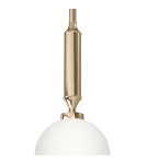 Pendant lamps spheres - Orlicki Design Ero I Gold C Gold + White Opal OR85013 - product 4