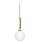 Pendant lamps spheres - Orlicki Design Ero I Gold C Gold + White Opal OR85013 - product 6