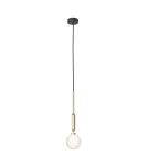Pendant lamps spheres - Orlicki Design Ero I Gold C Gold + White Opal OR85013 - product 2