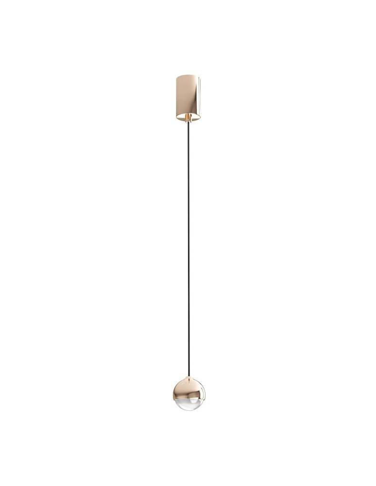 Single pendant lamps - Orlicki Design Bolicina Gold + Transparent OR85099 - product kolory-swiatla.pl 2