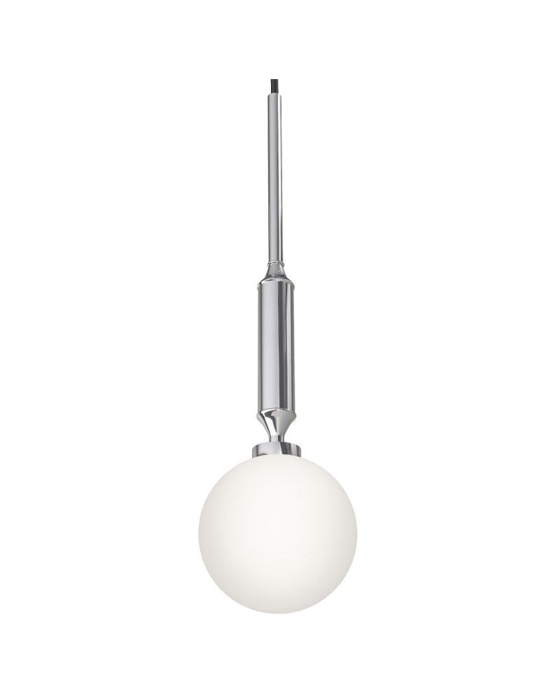 Pendant lamps spheres - Orlicki Design Ero I Cromo C White Opal + Chrome OR84986 - product kolory-swiatla.pl 1