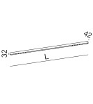 LED ceiling lamps - AqForm MIXLINE 160 LED M927 54° surface-mounted white structure 40286-M927-W3-00-13 - product 3