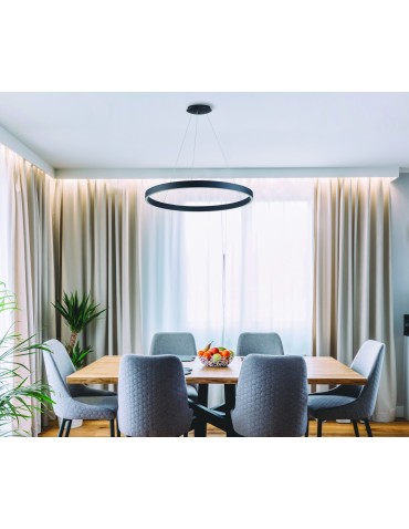 Azzardo MARCO PENDANT 100 CCT BK + REMOTE CONTROL Wisząca z Pilotem Funkcje Ściemniania i Zmiany Barwy Światła AZ5050 - produkt 2