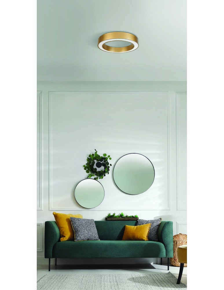 Ring ceiling lamps - Azzardo MARCO TOP 40 3000K GO Ceiling/Plaf (2-in-1) AZ5030. - product kolory-swiatla.pl 2