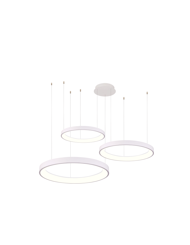 Pendant lamps circles - Azzardo AGNES PENDANT 38+58+78 DIMM CCT SWITCH WH Pendant with Dimmable and Light Colour Change Switch AZ5025 - product kolory-swiatla.pl 1