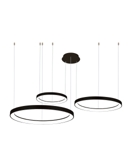 Azzardo AGNES PENDANT 38+58+78 DIMM CCT SWITCH BK Pendant with Dimmable and Light Colour Change Switch AZ5024