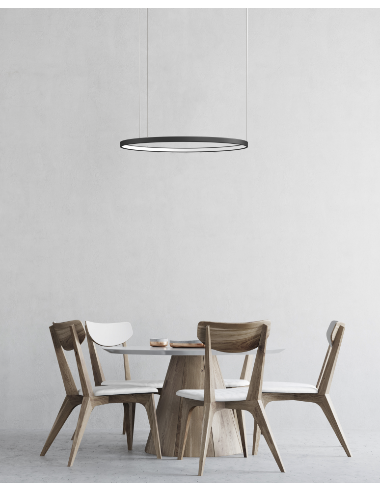 Pendant lamps circles - Azzardo AGNES PENDANT 58 DIMM CCT SWITCH BK Pendant with Dimmable and Light Colour Change Switch AZ5019 - product kolory-swiatla.pl 2